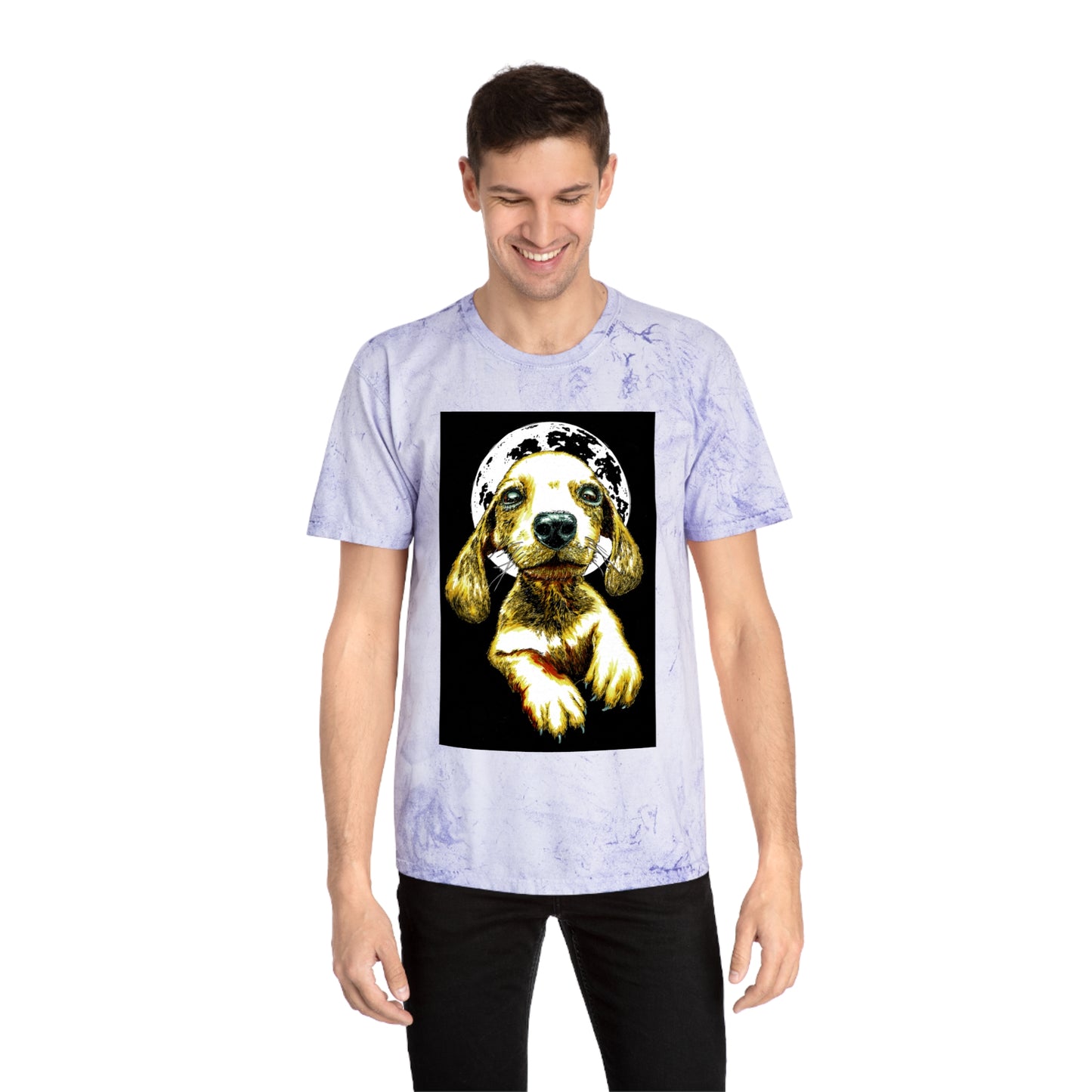 Unisex Color Blast Dog Graphic Pet Lover Tee