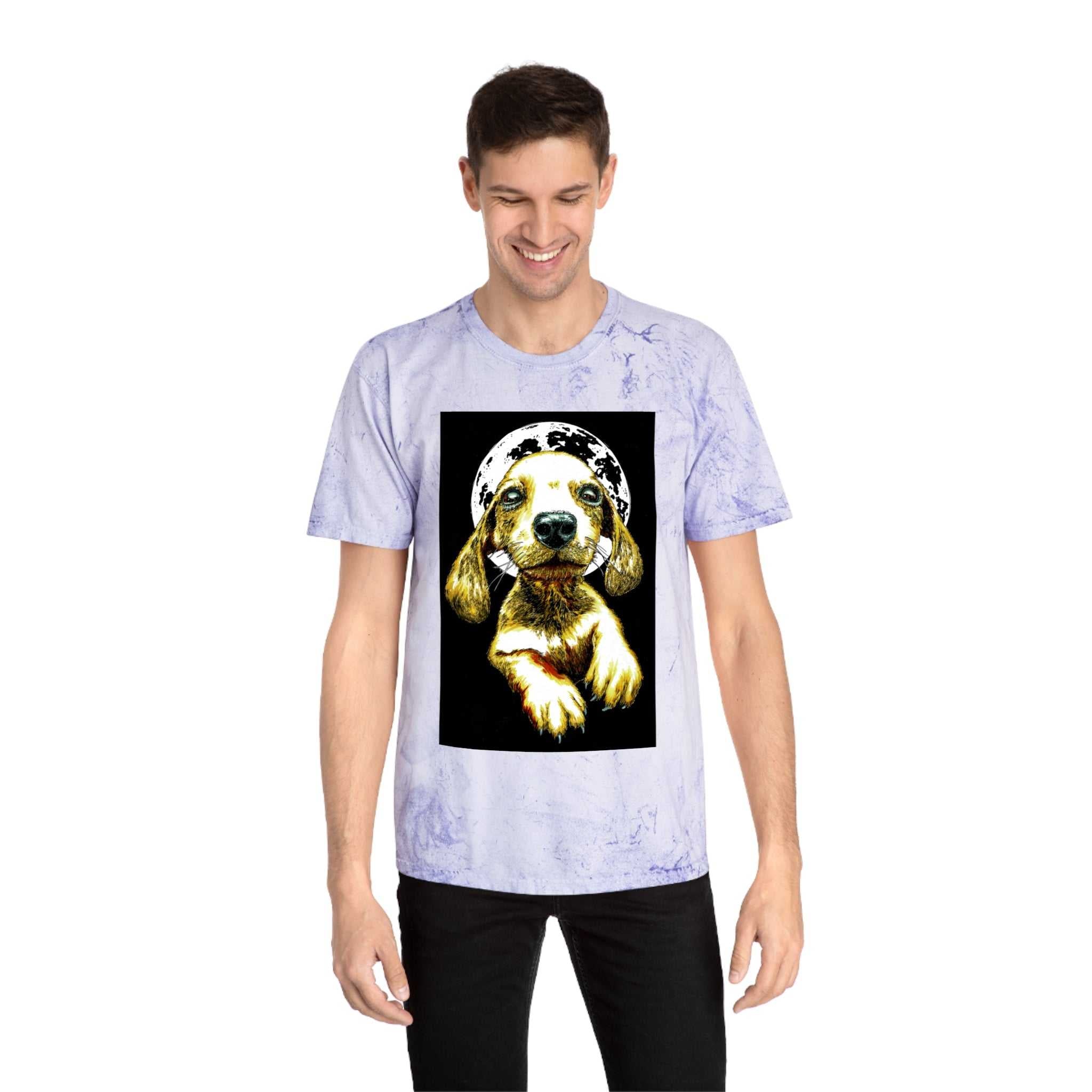 Unisex Color Blast Dog Graphic Pet Lover Tee