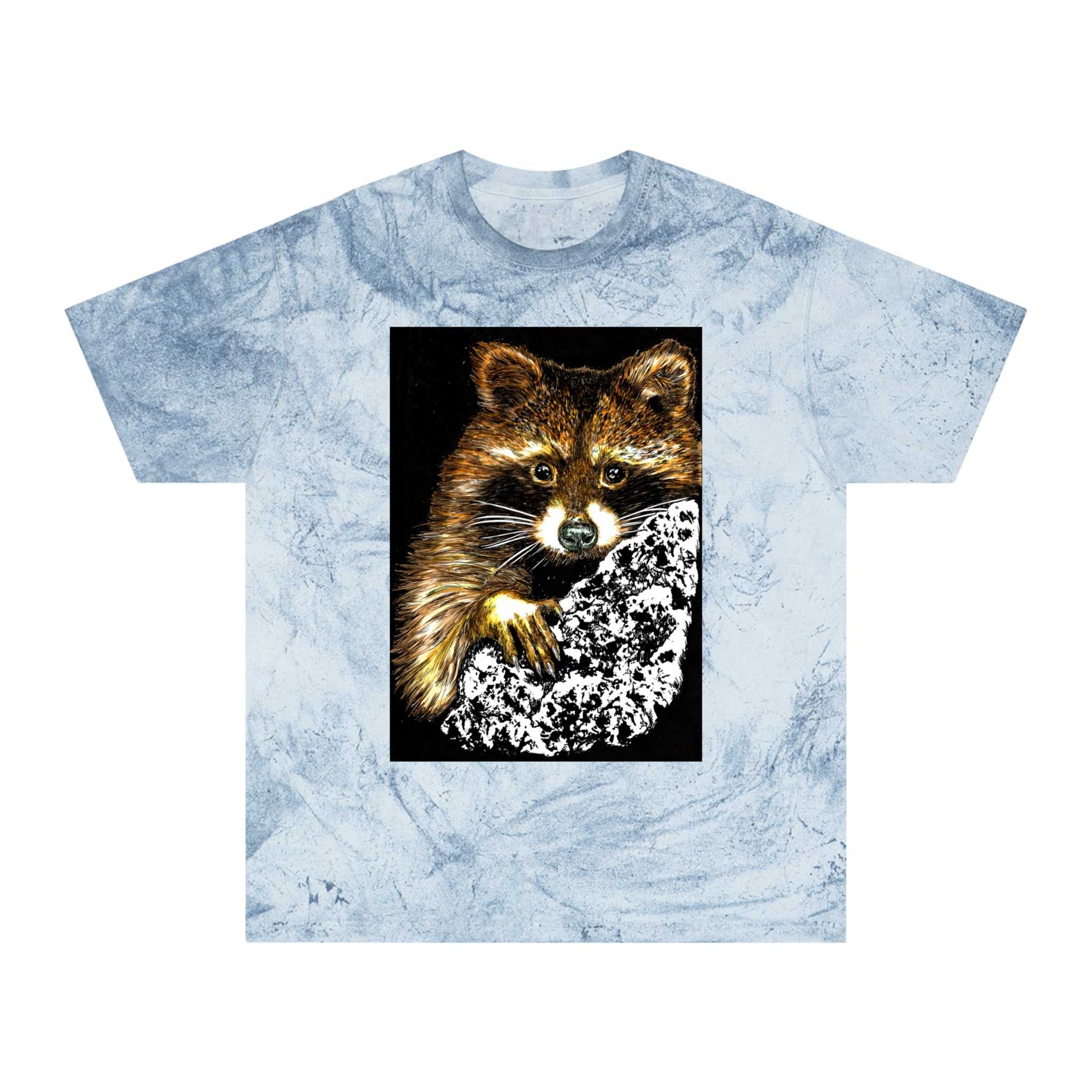 Raccoon Tree Unisex T Shirt Hand Drawn Art
