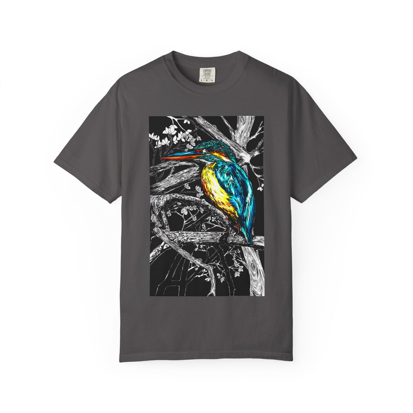 Vibrant Kingfisher Graphic Unisex T-Shirt - Nature Lover's Tee