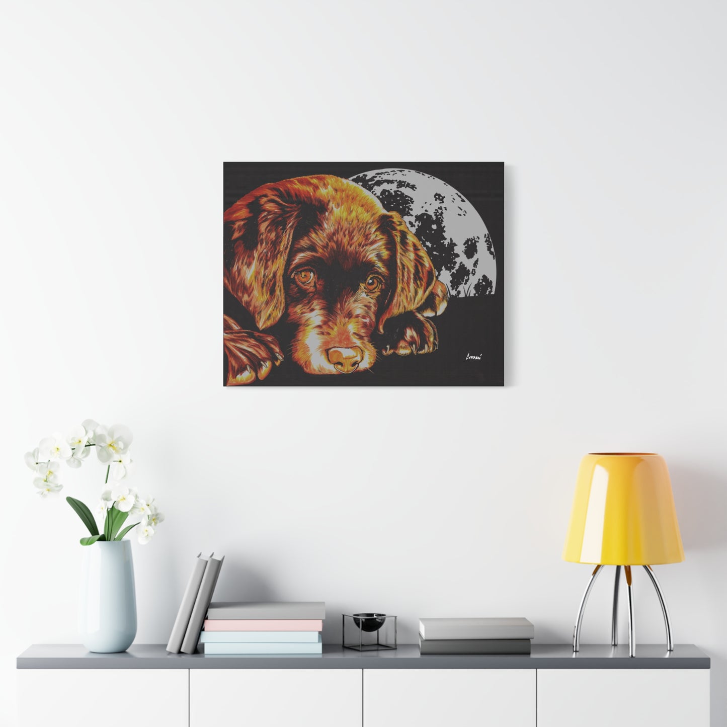 Chocolate Lab Puppy Wall Art Print of the Original