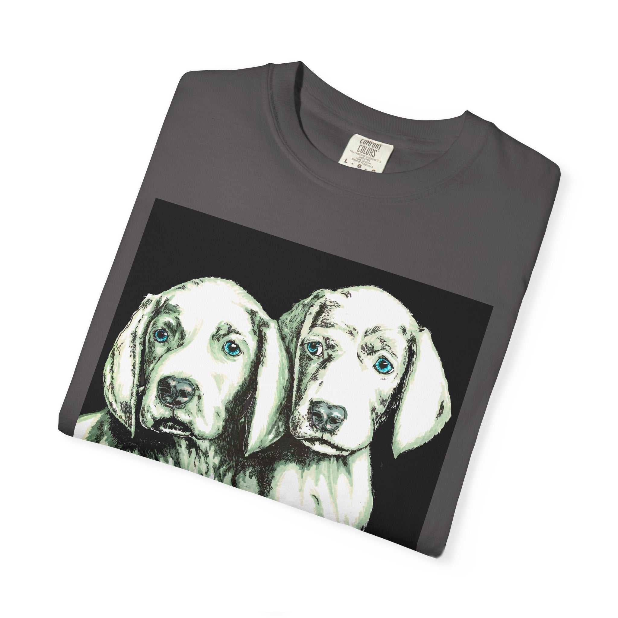 Fall in love with our Puppy Love Unisex Tee featuring the Hand Drawn Original Art. Perfect for dog and pet lovers everywhere!