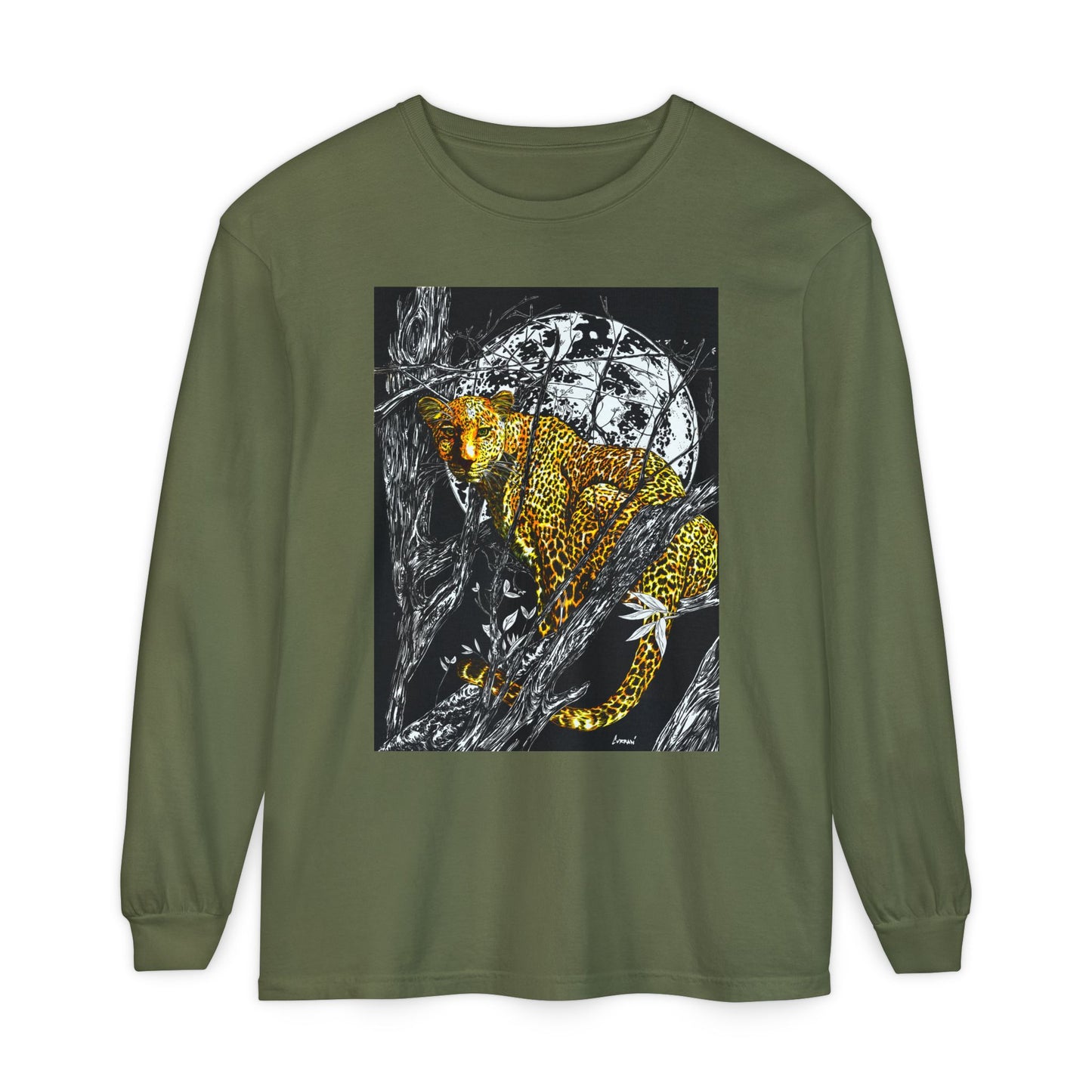 Wild Cheetah Unisex Long Sleeve T Shirt Eco-Friendly