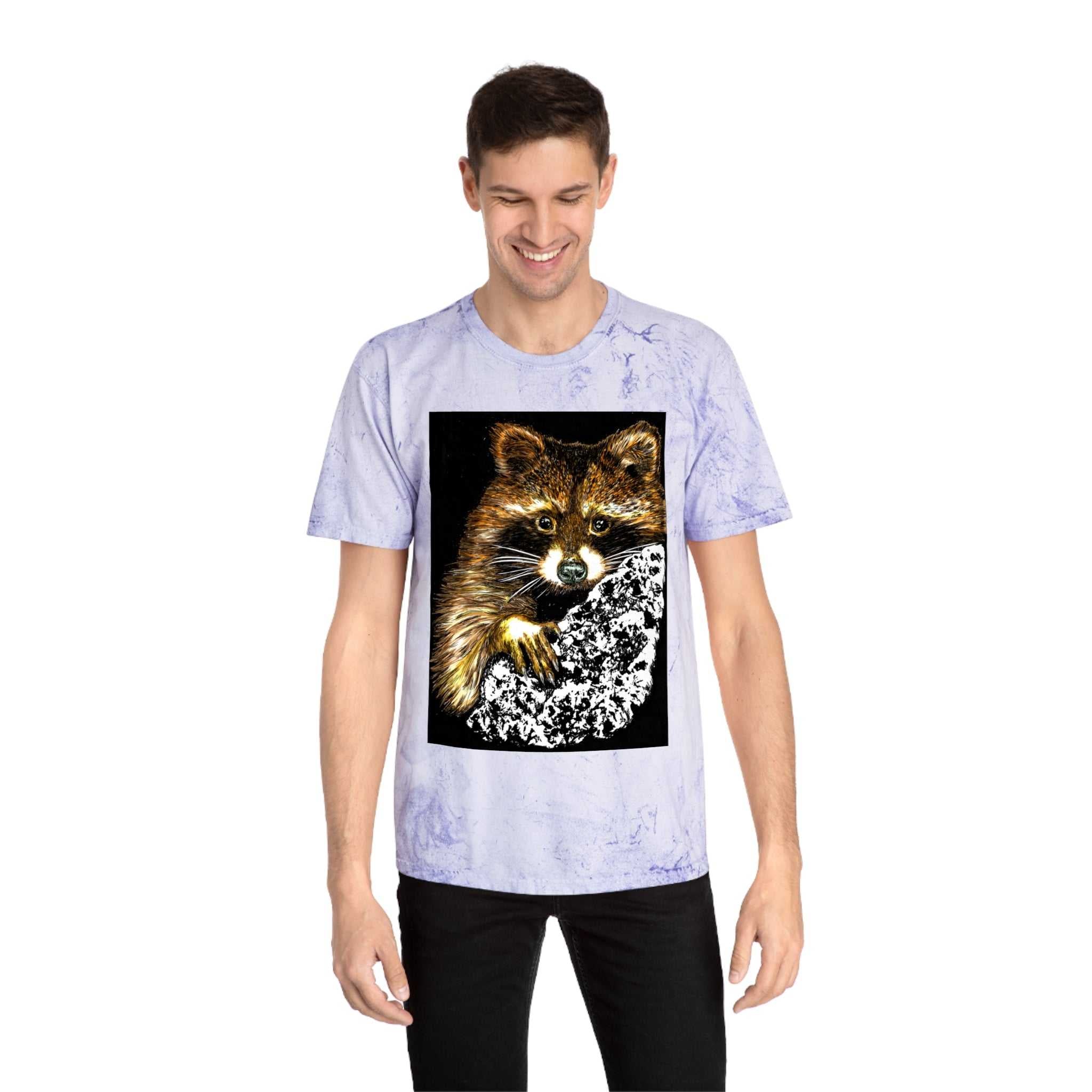 Raccoon Tree Unisex T Shirt Hand Drawn Art