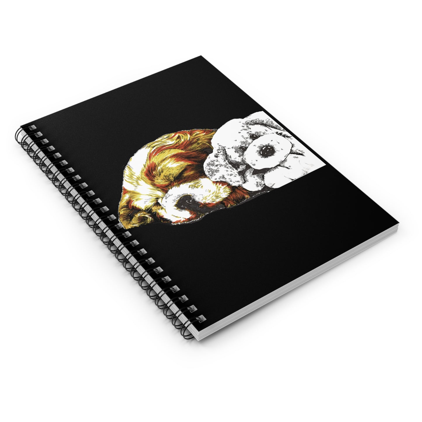 Cocker Spaniel Ruled Line Spiral Notebook