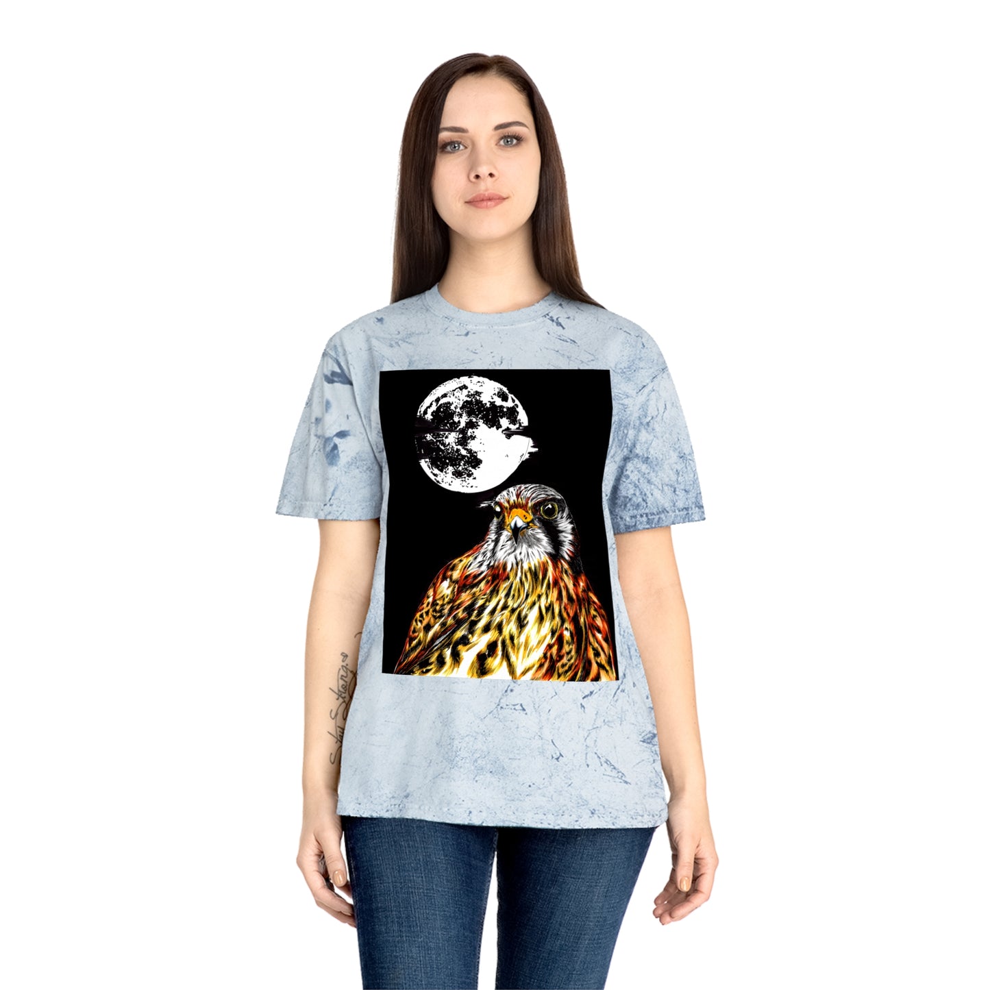Unisex Color Blast Falcon T-Shirt Bohemian Nature Vibe