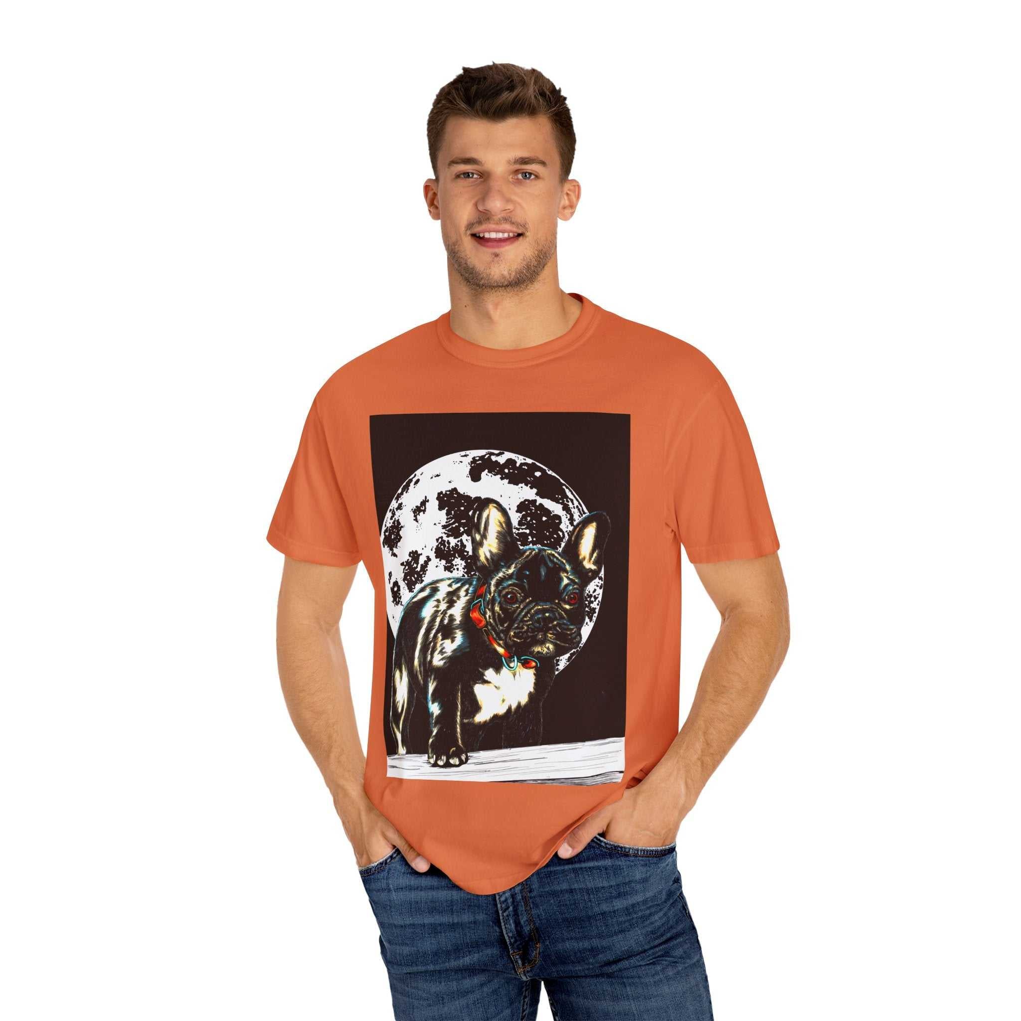 Moonlit French Bulldog Unisex T-Shirt - Pet Lovers Gift