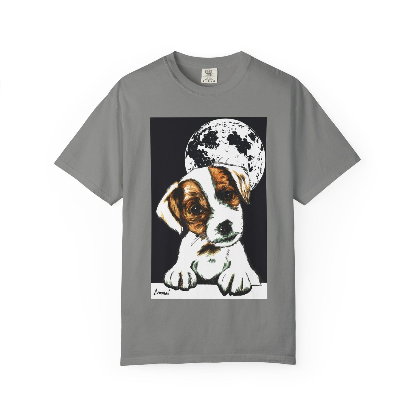Moonlit Beagle Puppy Unisex Garment-Dyed T-shirt – Perfect for Animal Lovers