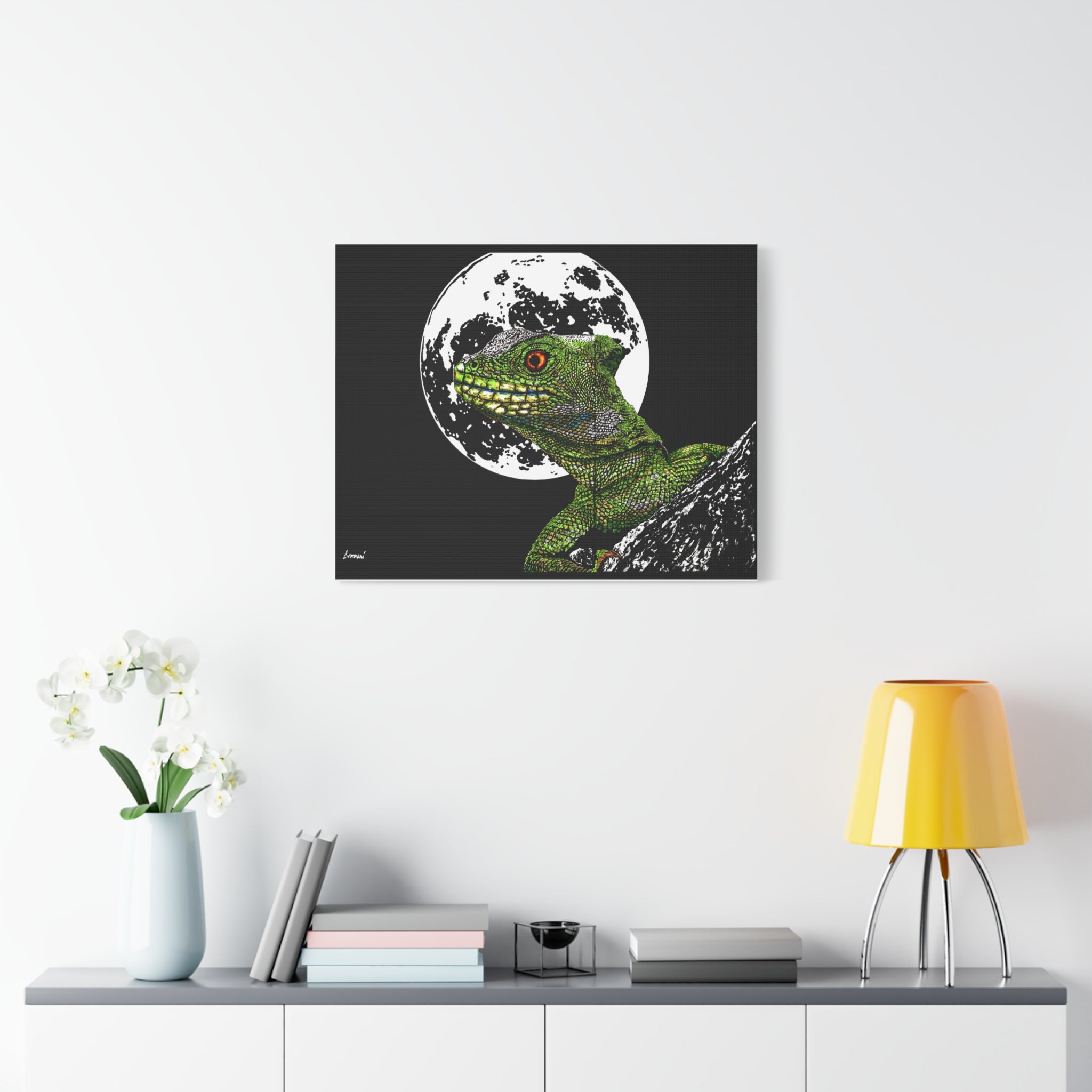 Lizard Canvas Art – Original Hand-Drawn Realistic