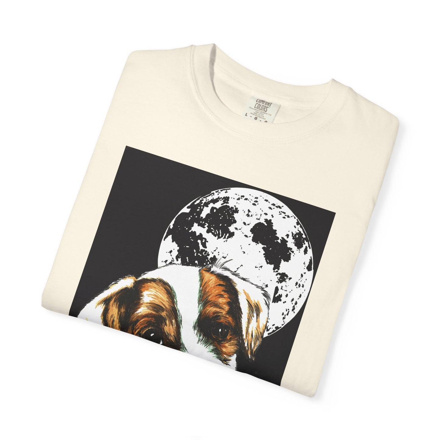 Moonlit Beagle Puppy Unisex Garment-Dyed T-shirt – Perfect for Animal Lovers