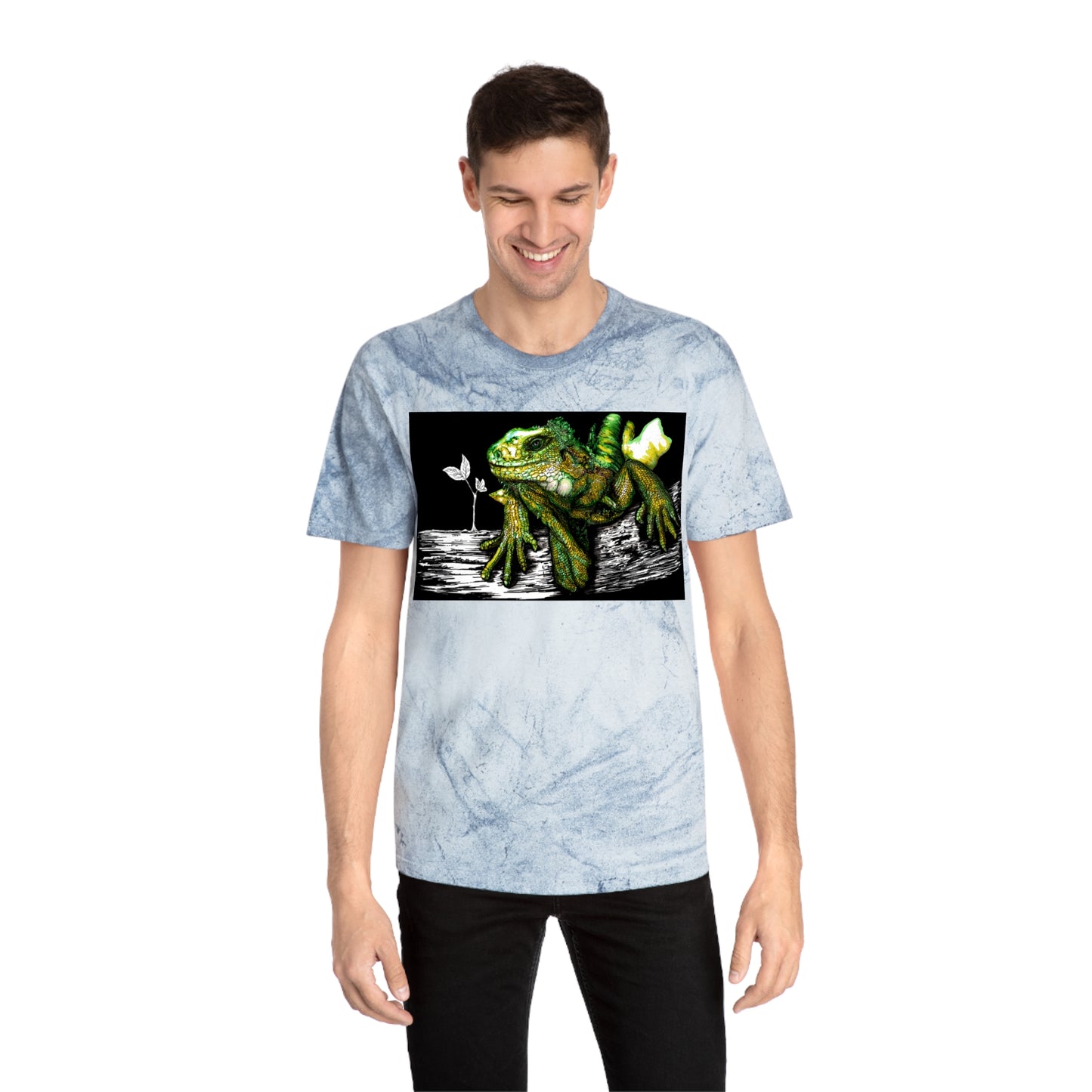Iguana Unisex Color Blast T-Shirt - Vibrant Nature-Inspired