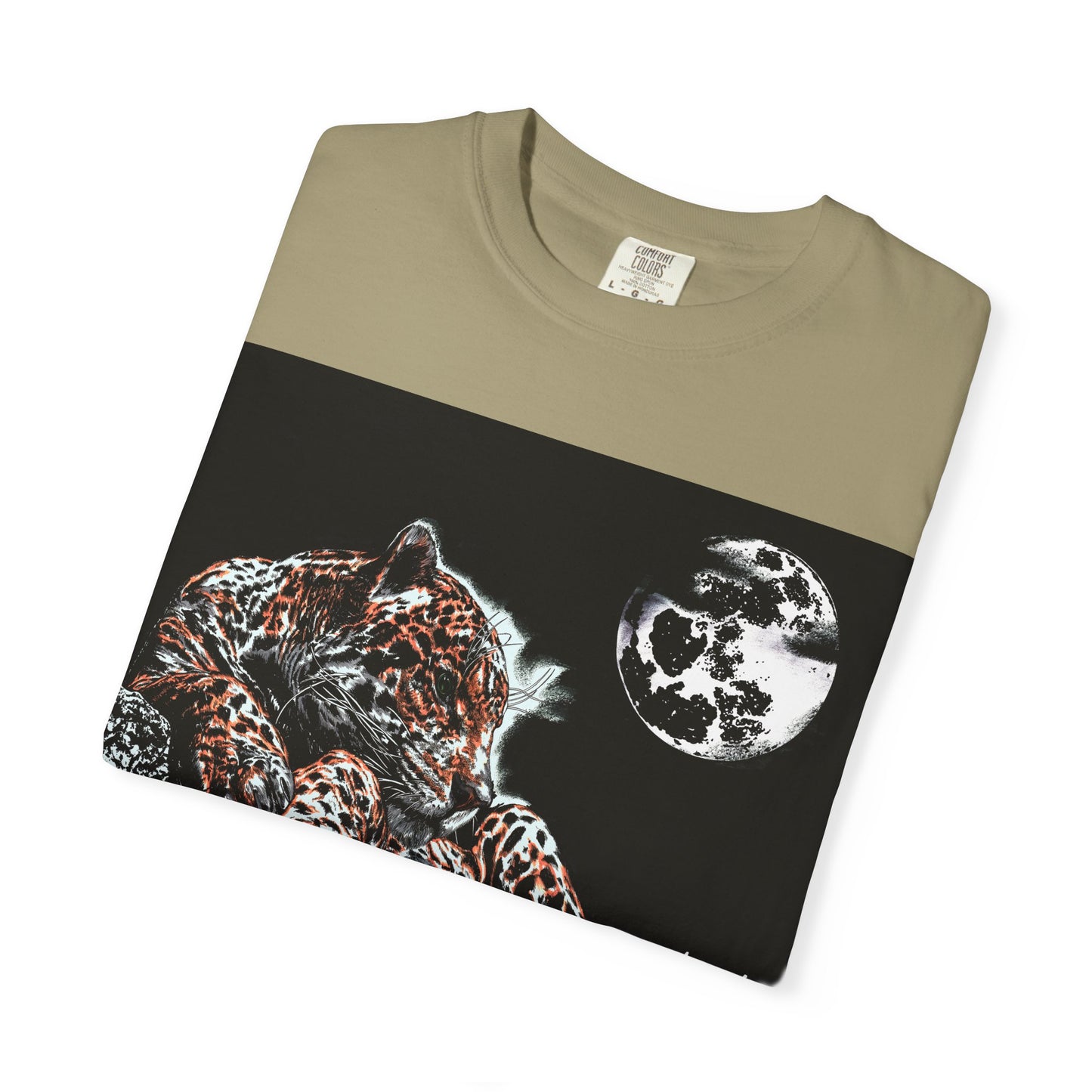 Moonlit Leopard Unisex Garment-Dyed T-Shirt