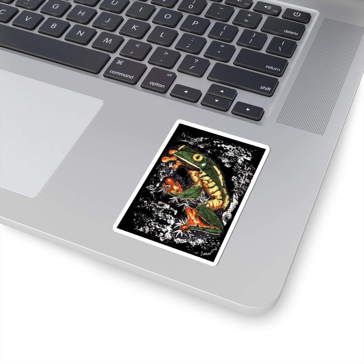 Vibrant Frog Kiss-Cut Stickers | Nature-Inspired Artwork,