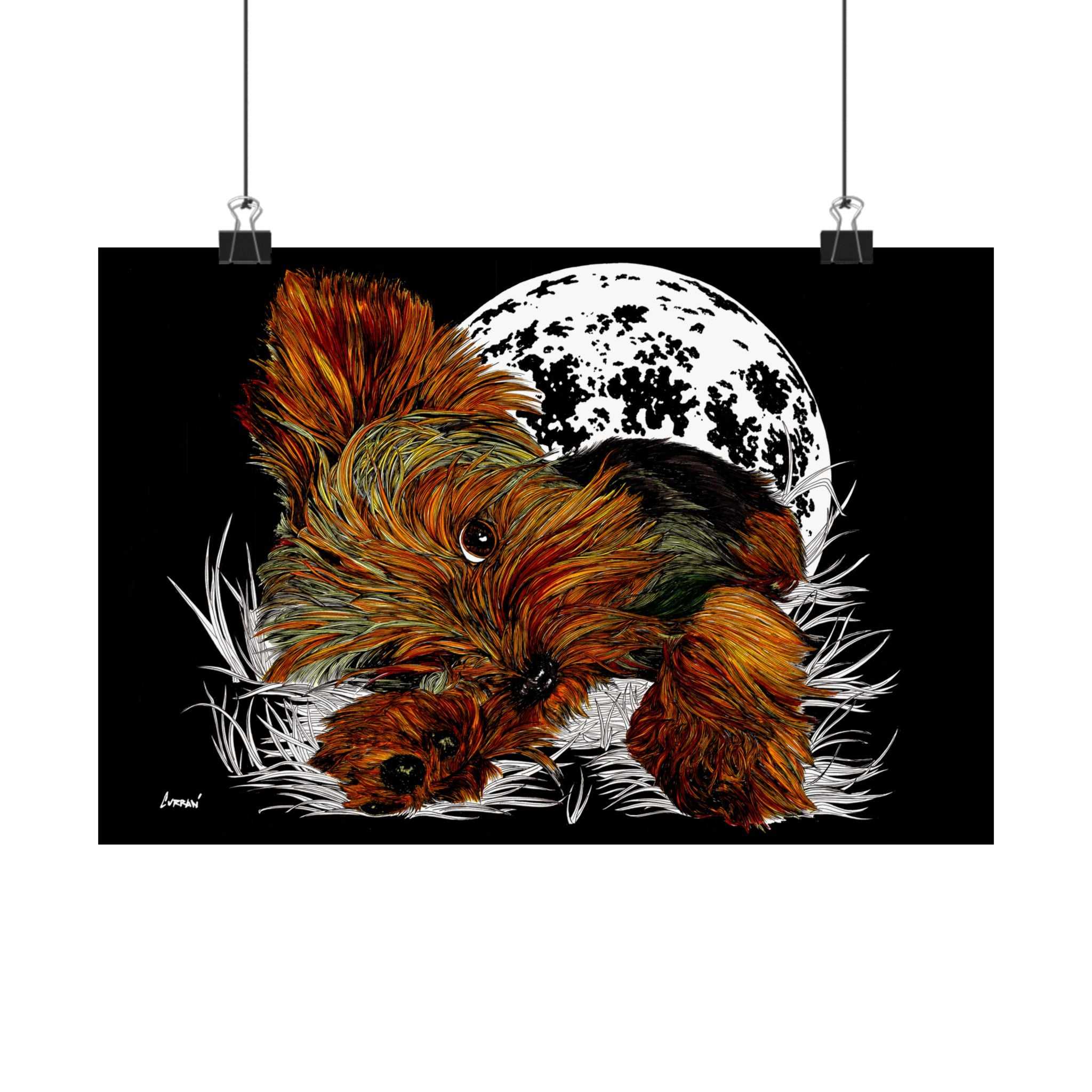 Elevate your walls with our Yorkshire Terrier Satin Poster - 300gsm Art Print for Dog Lovers. Perfect for any pup enthusiast!