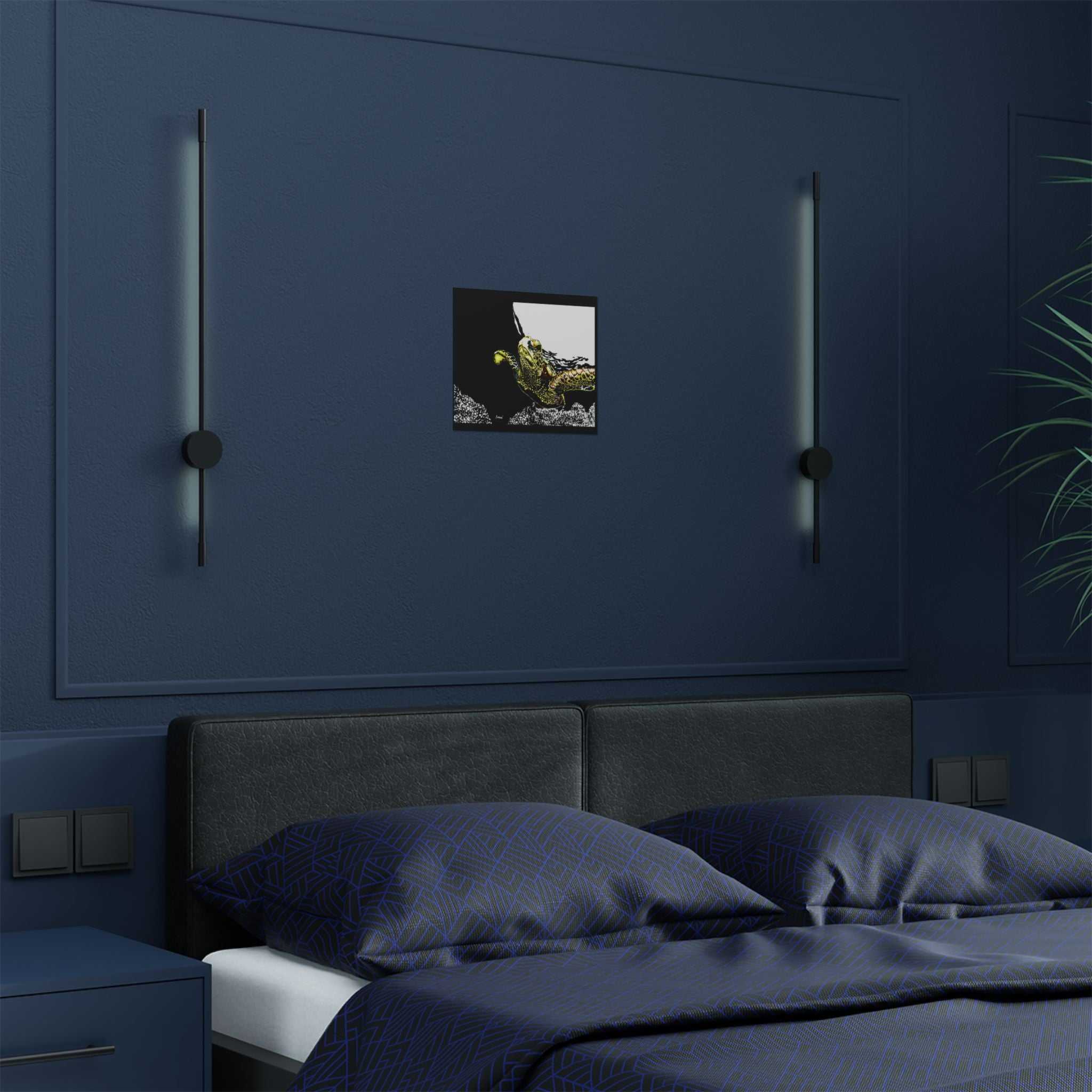 Transform your space with our stunning Sea Turtle Satin Poster, Vibrant Ocean Decor for Marine Life Enthusiasts for marine life into your home today!