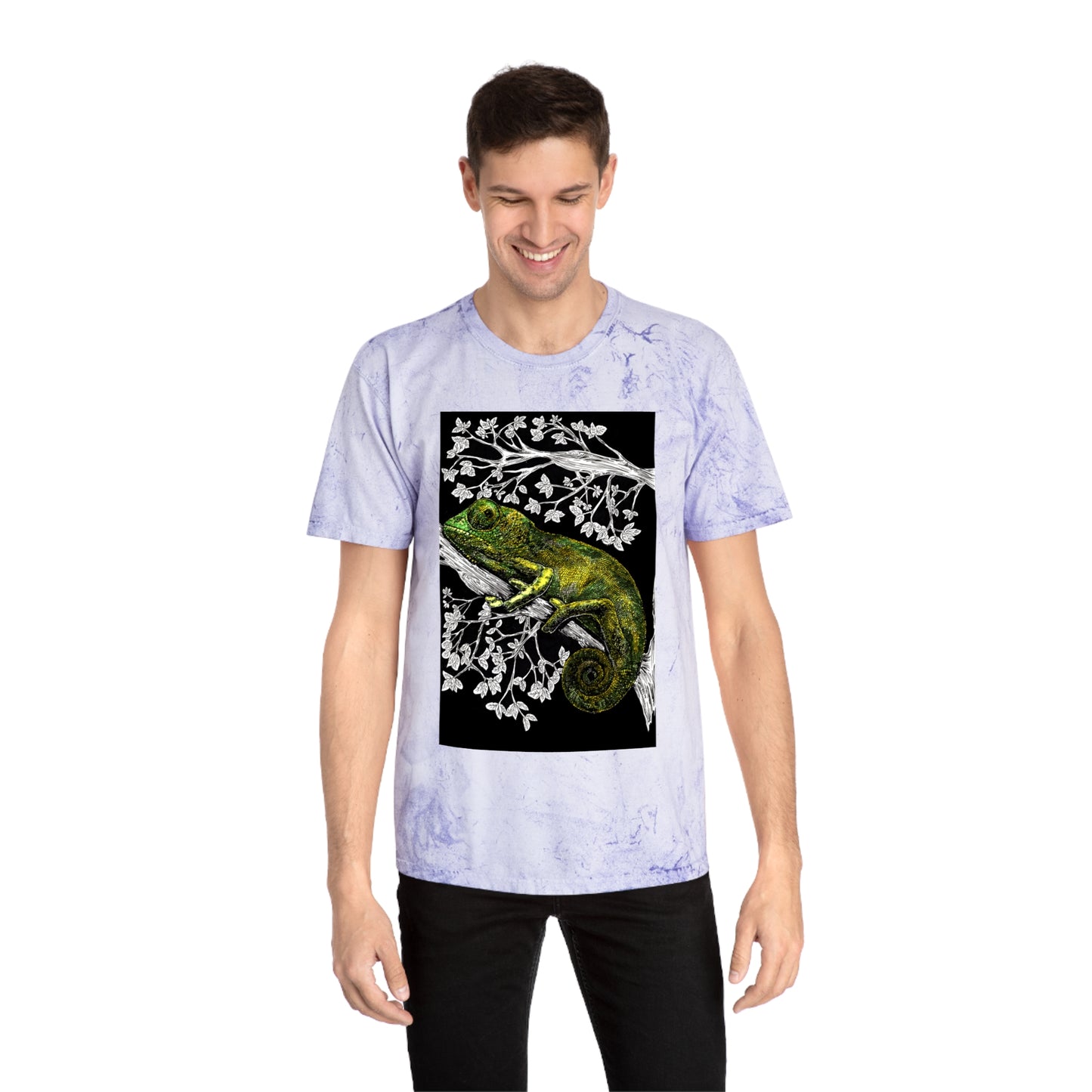 Chameleon Color Blast T-Shirt - Vibrant Nature-Inspired Tee