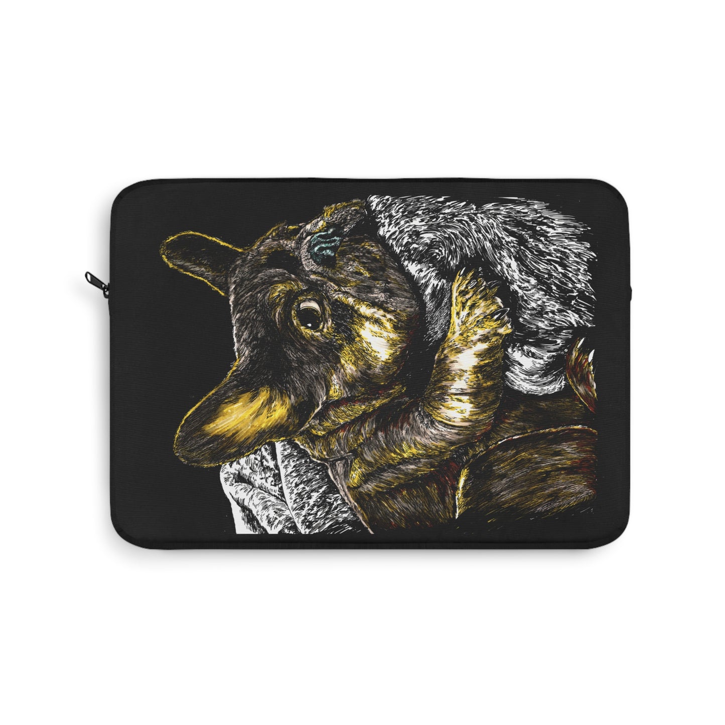 Charming French Bulldog Laptop Sleeve by Curran Artworks
