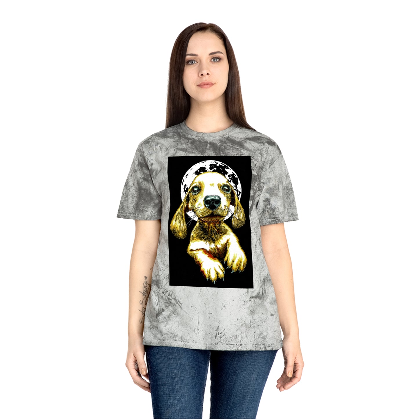Unisex Color Blast Dog Graphic Pet Lover Tee
