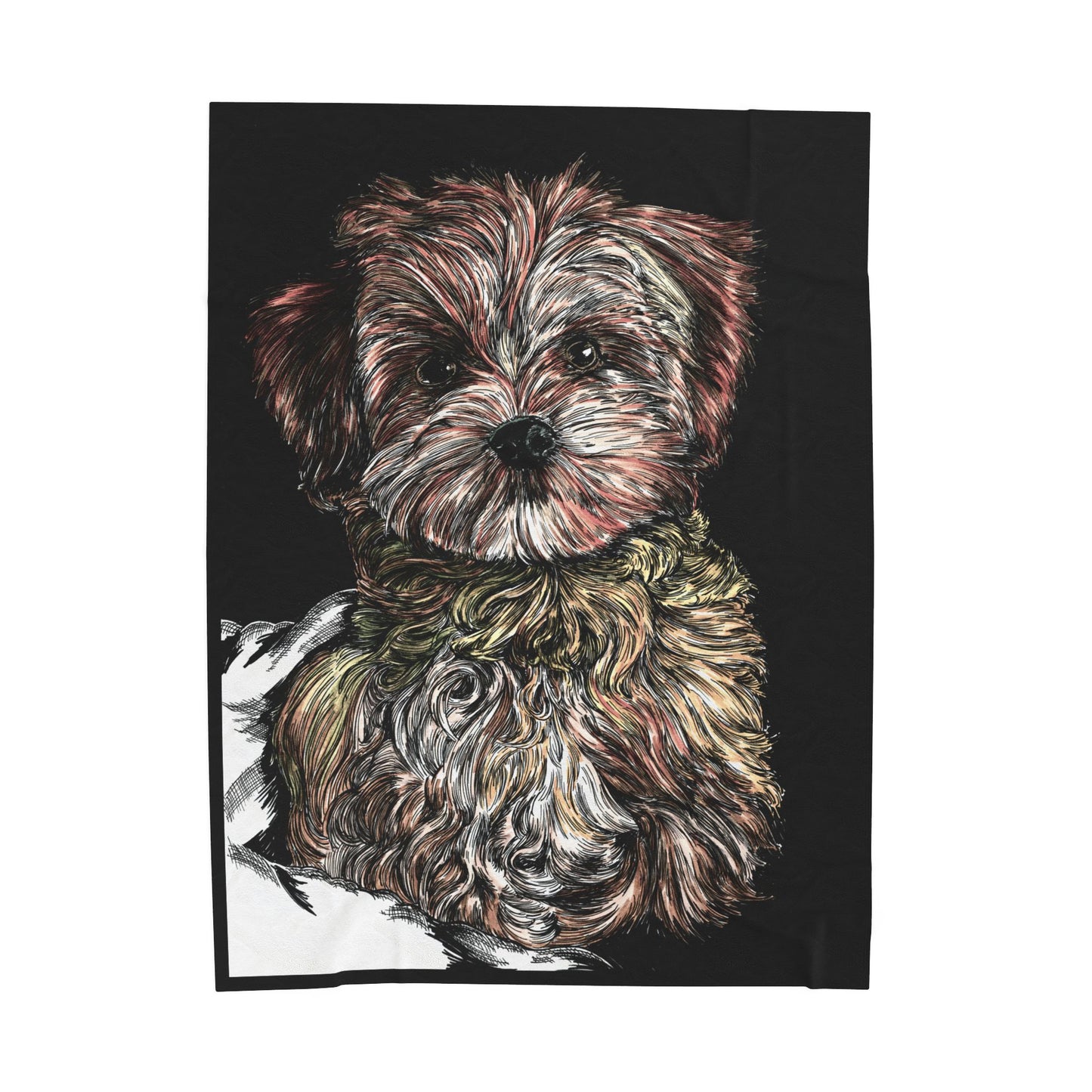 Cozy Dog Lover Velveteen Plush Blanket Perfect for Gifts
