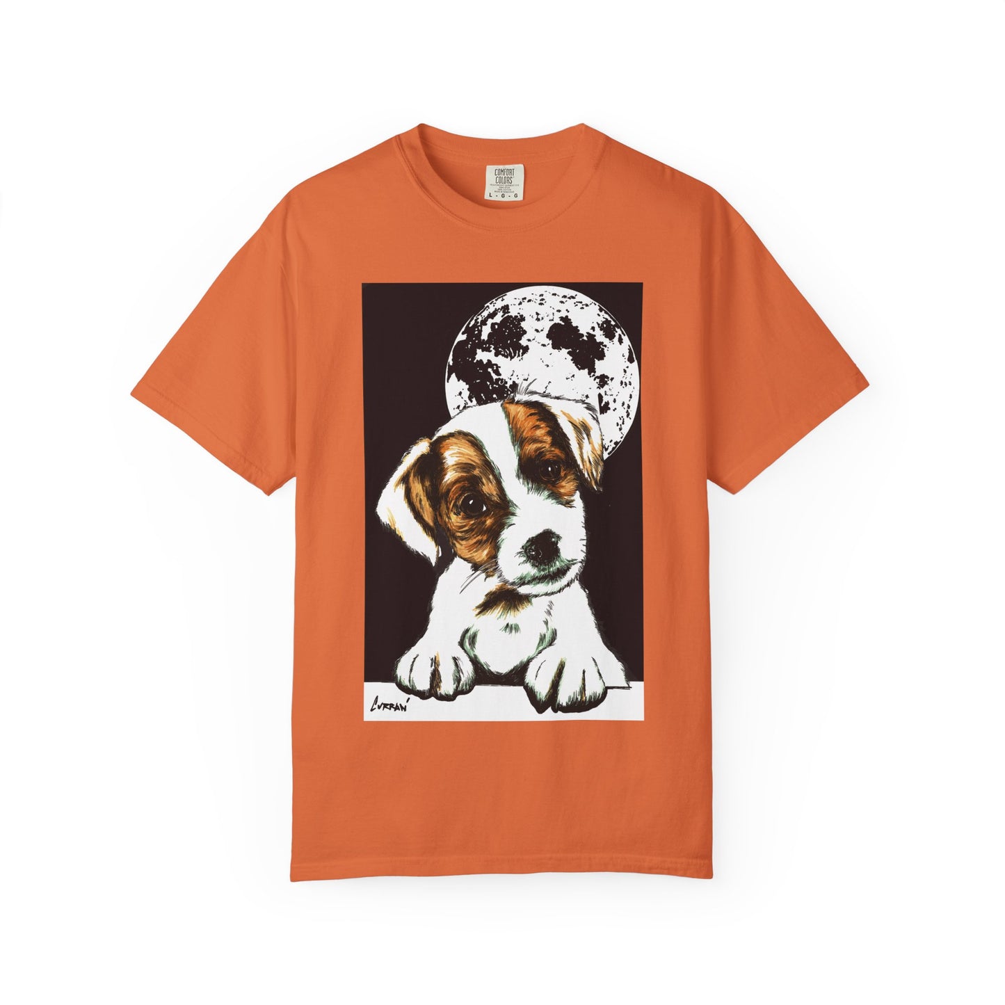Moonlit Beagle Puppy Unisex Garment-Dyed T-shirt – Perfect for Animal Lovers