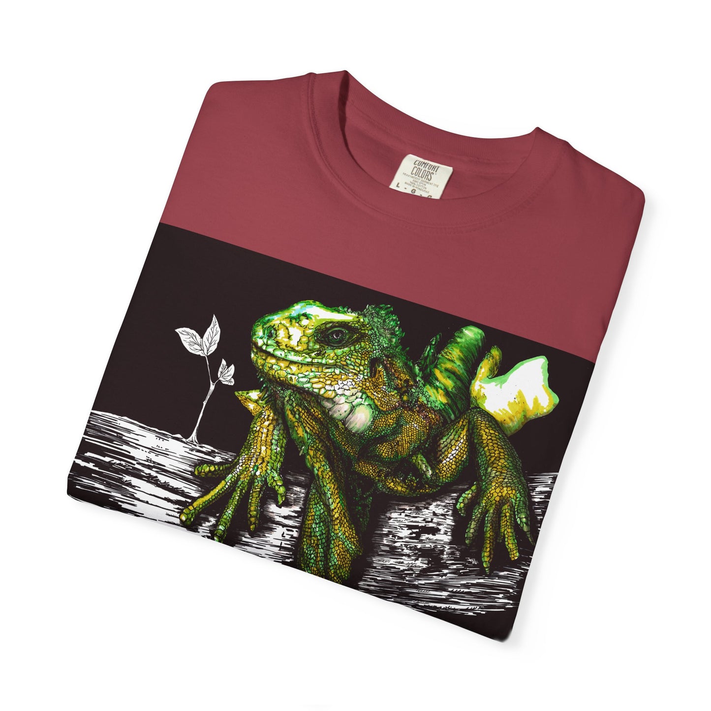 Iguana Unisex T-shirt - Hand Painted Art Design