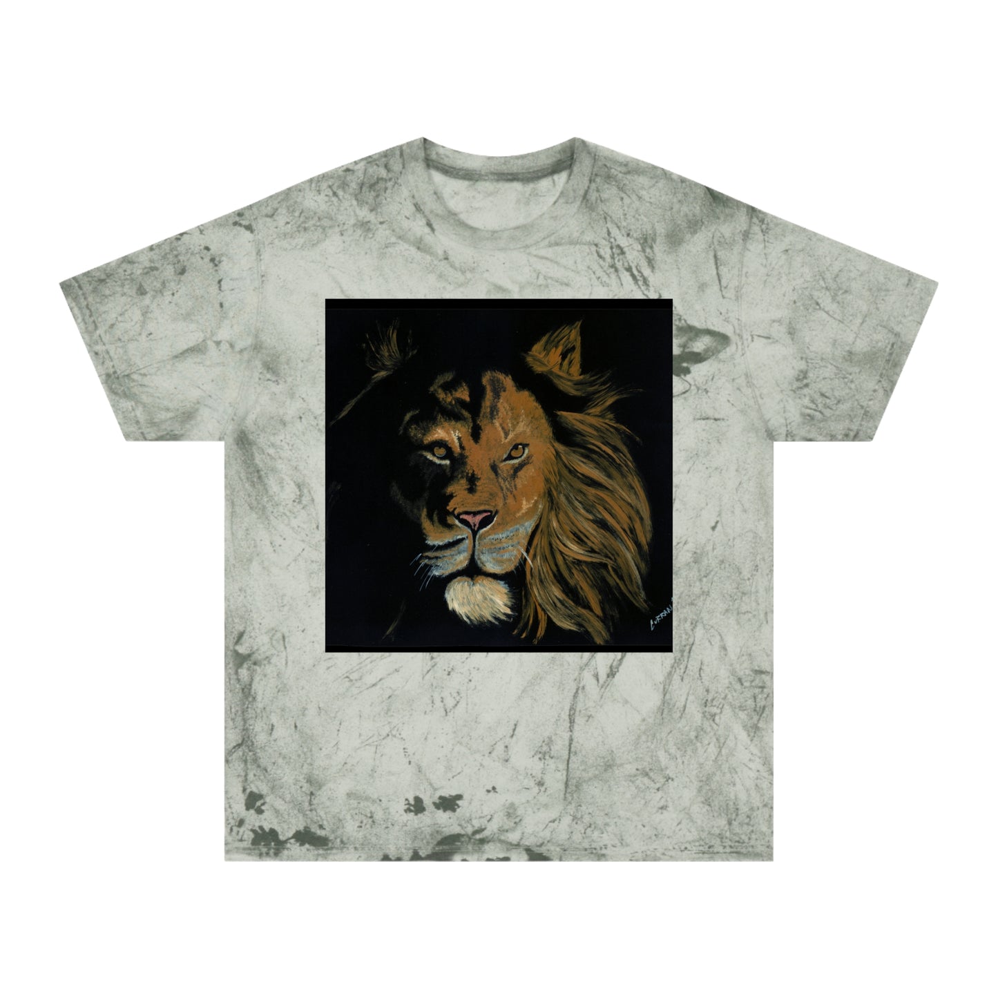 Color Blast T Shirt Powerful Lion Design by Kris Curran