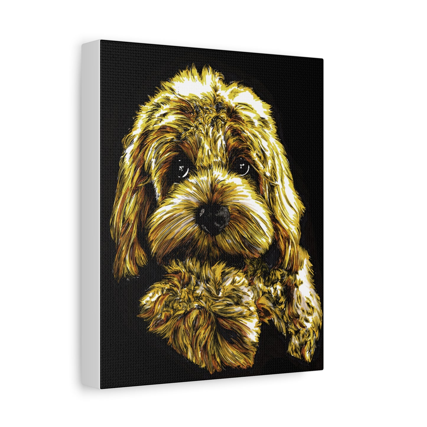 Goldendoodle Print, Hand-Drawn Original Dog Art,