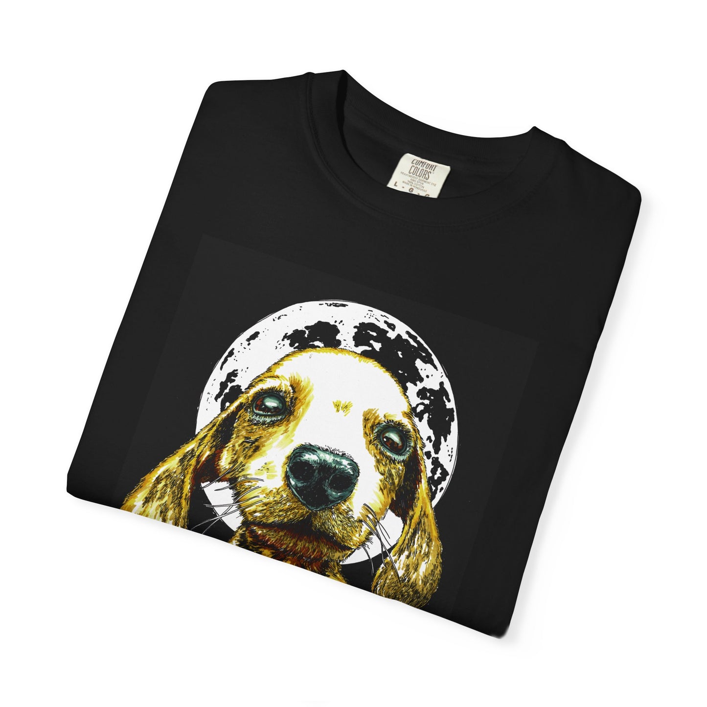 Unisex Garment-Dyed T-Shirt – Original Hand-Painted Puppy Art