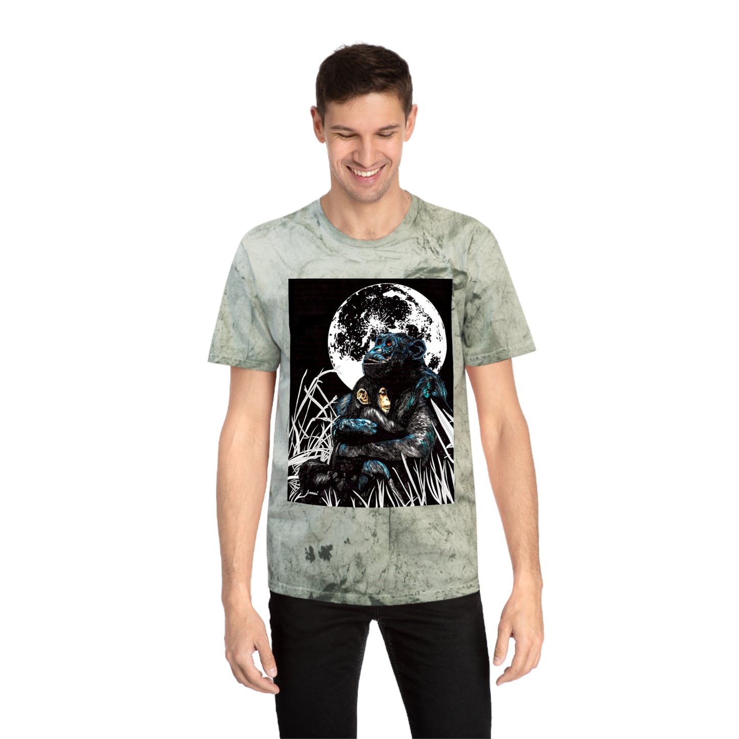 Gorilla and Child T Shirt Original Hand-Drawn Art