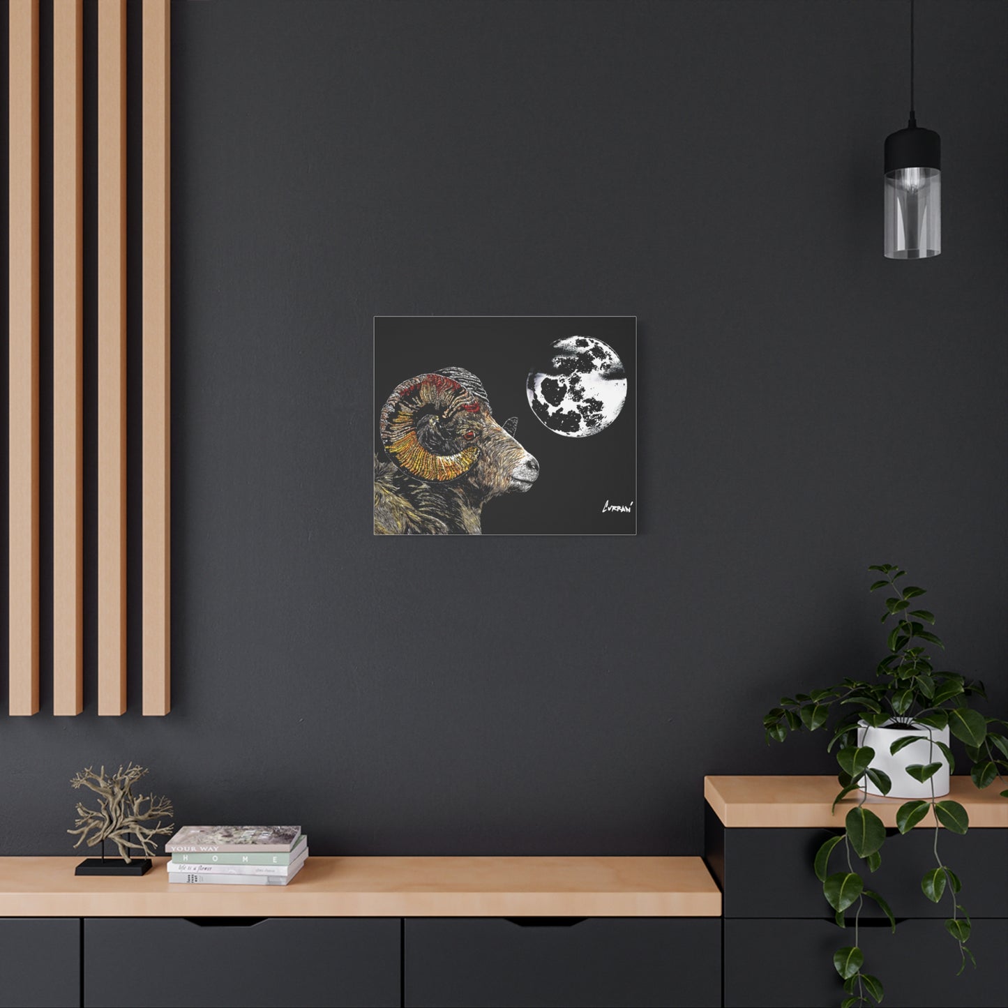 Mountain Ram Canvas Print - Art Print on Stretched Canvas