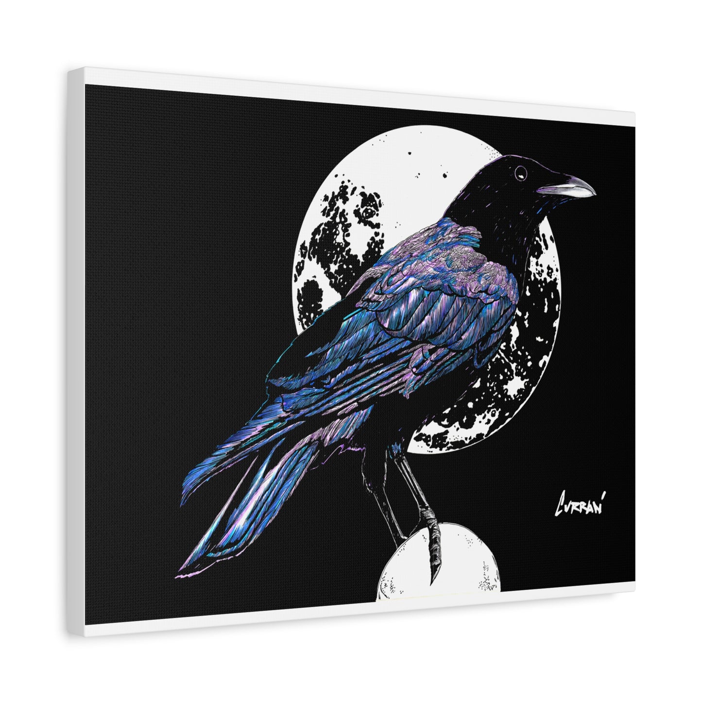 Crow Art – Original Hand-Drawn Unique, Detailed Illustration