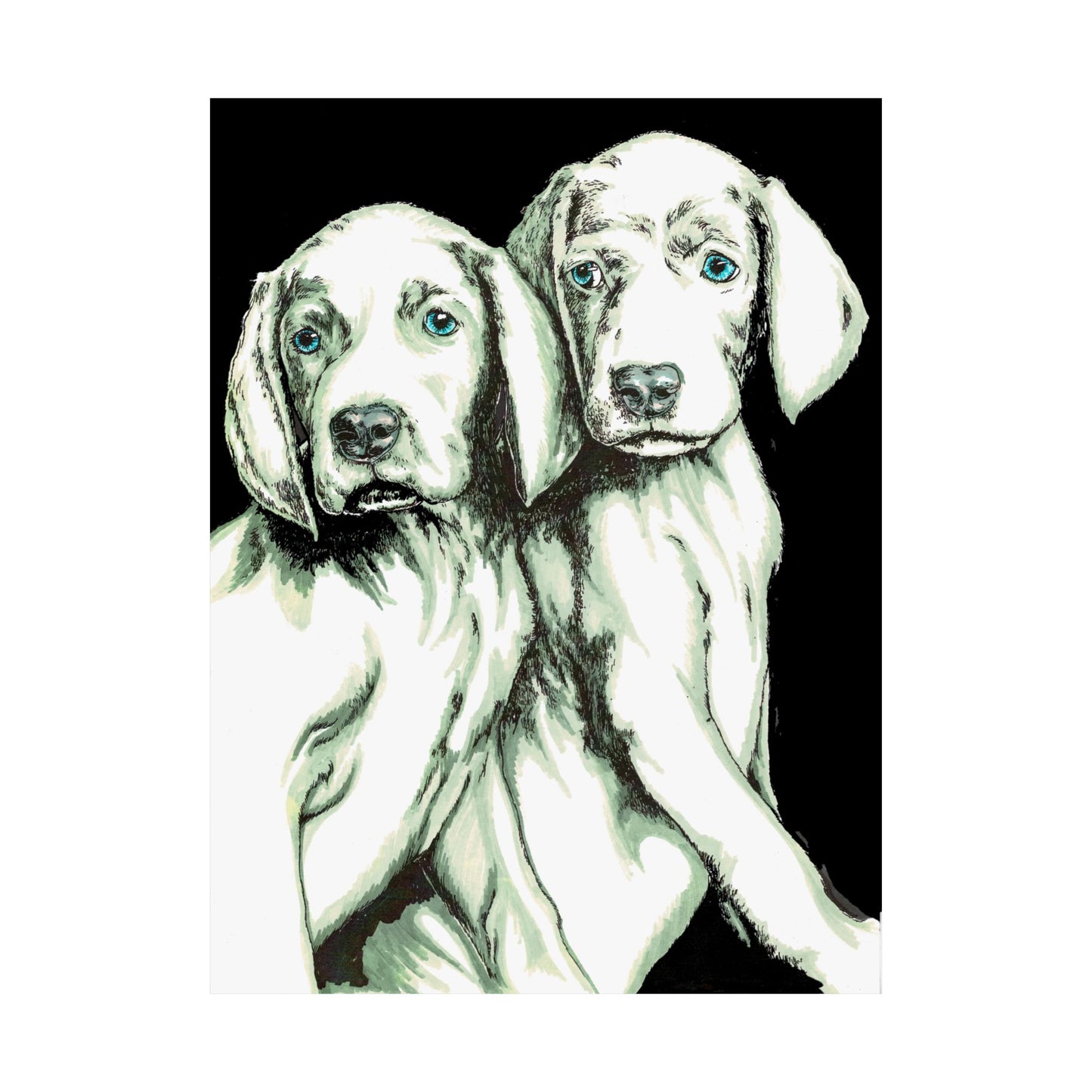Custom Dog Art Satin Poster - Perfect for Pet Lovers