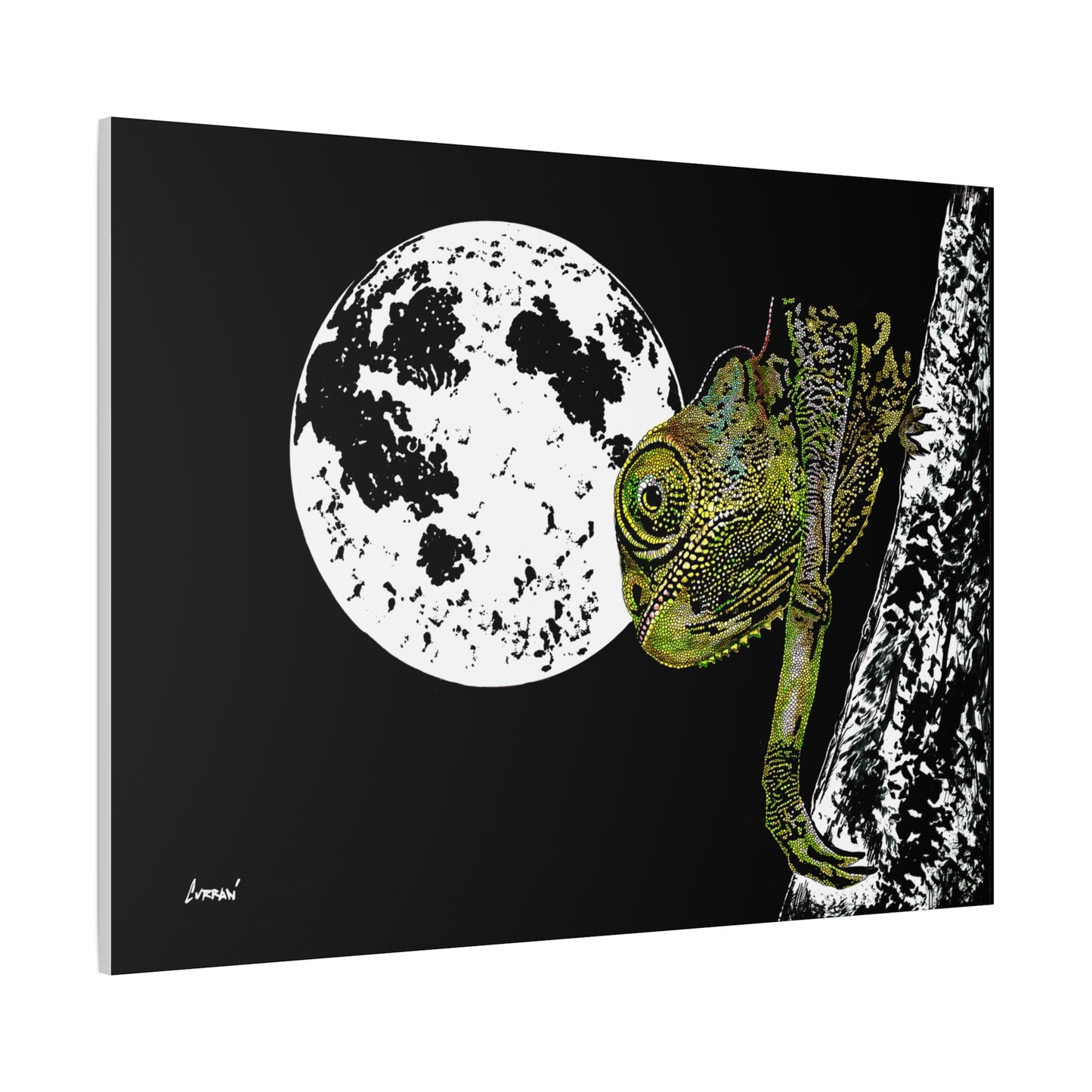 Chameleon Print of the Original, hand drawn wall art