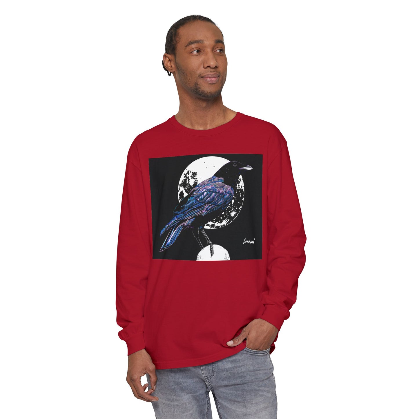 Mystical Crow Long Sleeve T Shirt Unisex