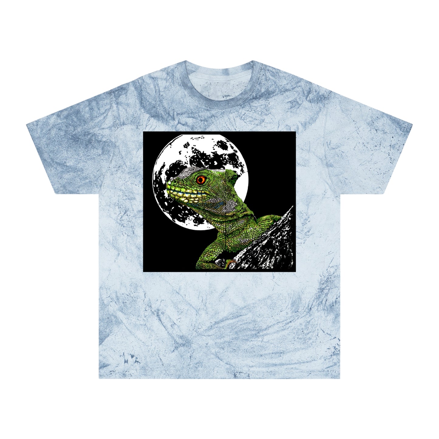 Striking Lizard Color Blast T Shirt Original Hand-Drawn Art
