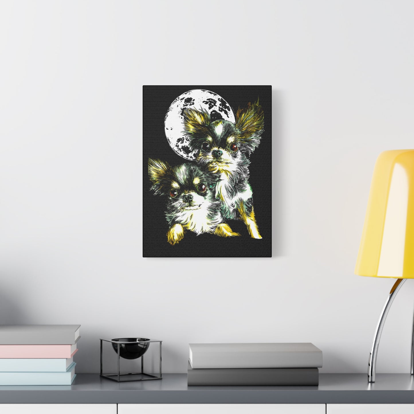 Chihuahuas Wall Art Print of the Original, hand drawn art
