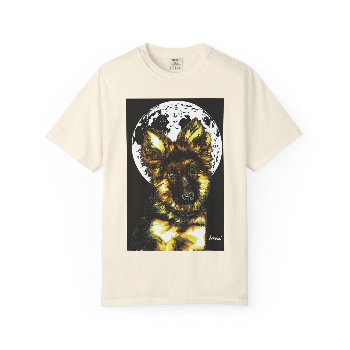German Sheppard Puppy Unisex T-shirt - Hand Drawn Art
