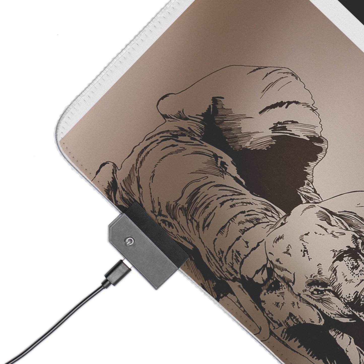 Illuminated Elephant Design Gaming Mouse Pad
