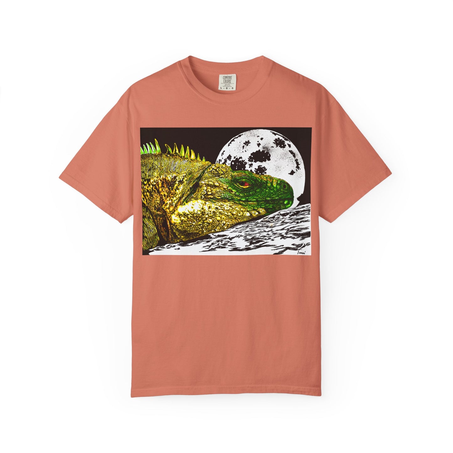 Graphic Iguana Moon Unisex T-Shirt - Nature Inspired Tee