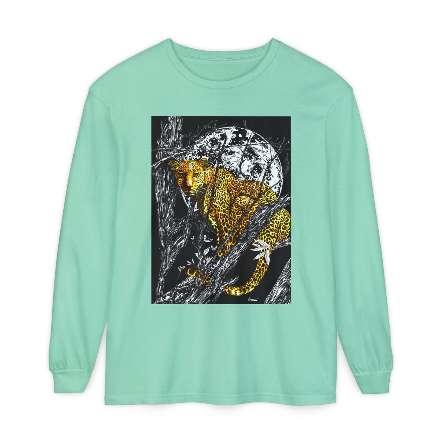 Wild Cheetah Unisex Long Sleeve T Shirt Eco-Friendly