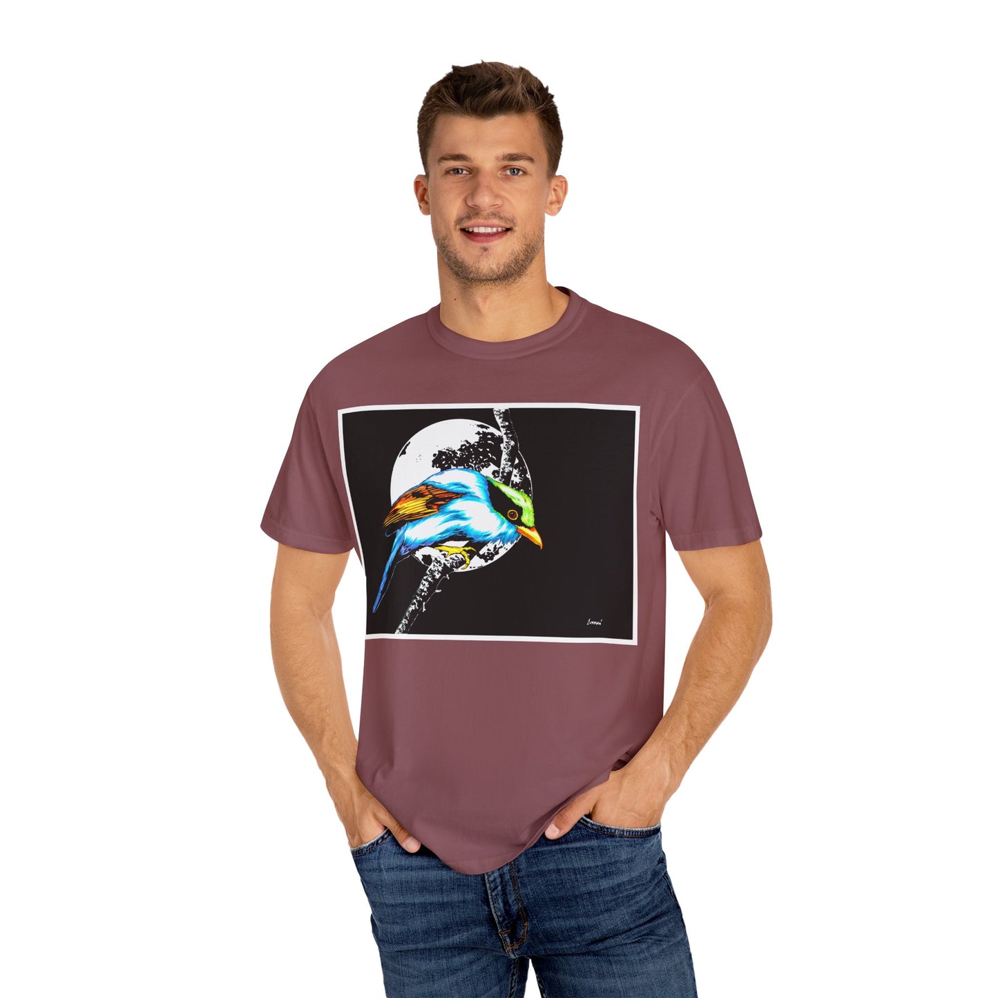 Colorful Bird Graphic Unisex T-Shirt - Nature Lover Apparel