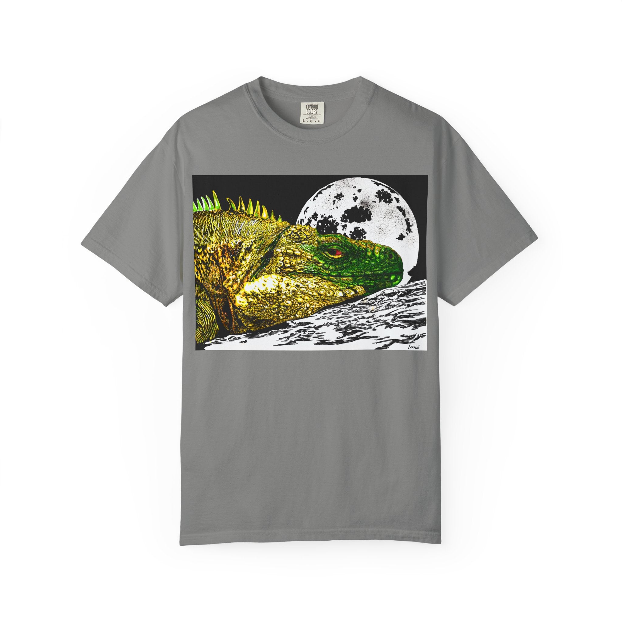 Graphic Iguana Moon Unisex T-Shirt - Nature Inspired Tee