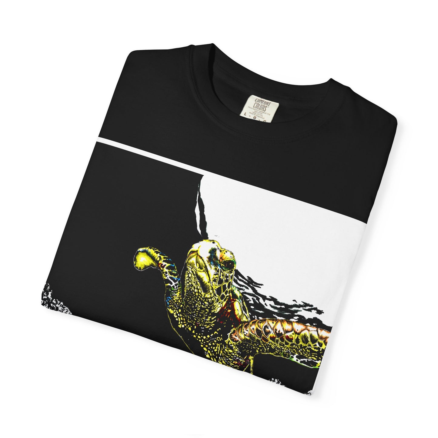 Sea Turtle Garment-Dyed Graphic Tee - Unisex Ocean Style T-Shirt