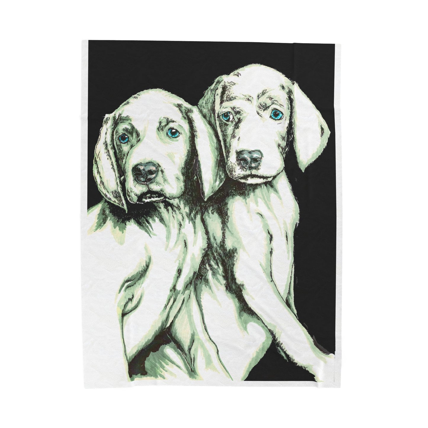 Two Puppy Design Plush Blanket