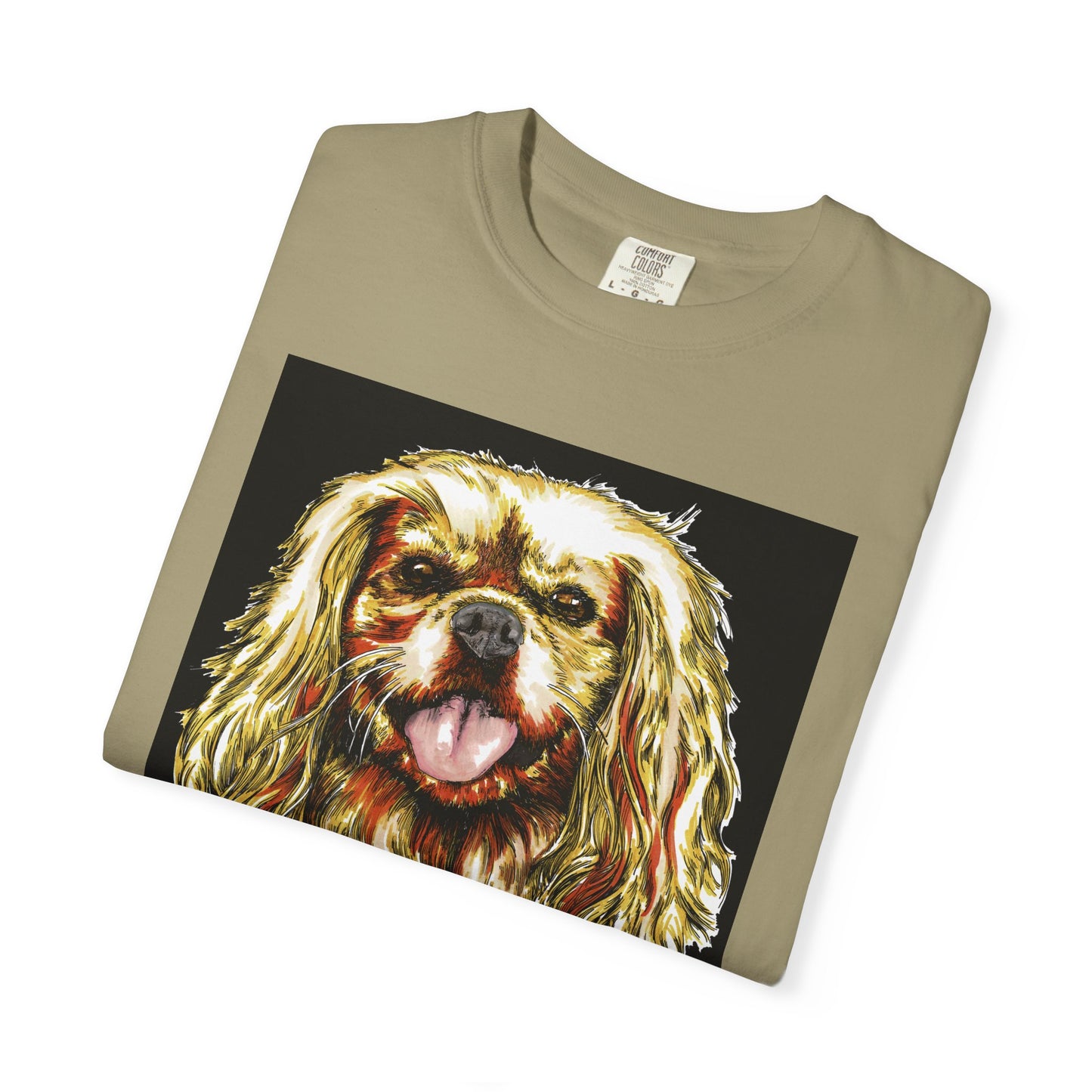 Cocker Spaniel Unisex Tee featuring Hand Drawn Art