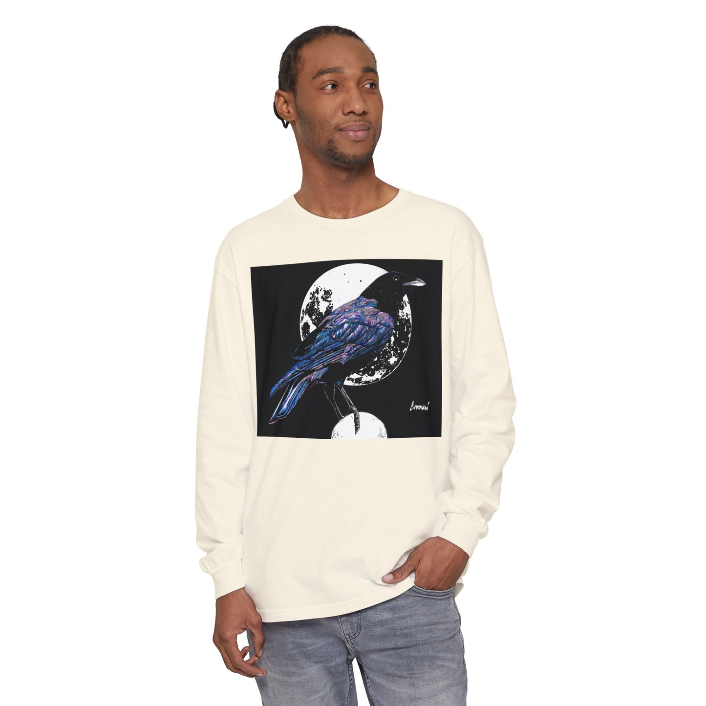 Mystical Crow Long Sleeve T Shirt Unisex