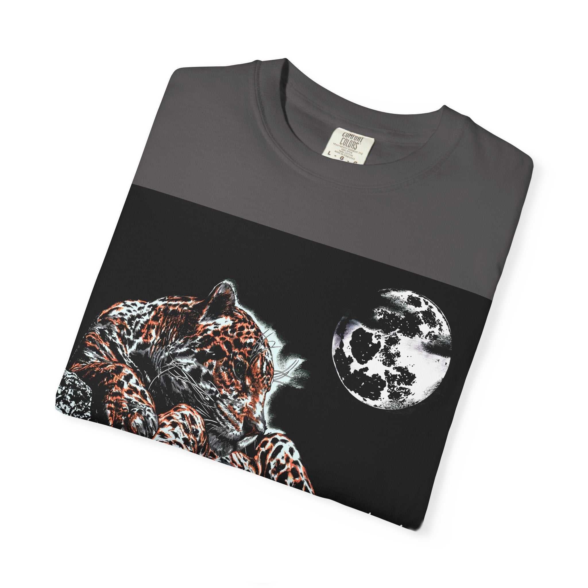 Moonlit Leopard Unisex Garment-Dyed T-Shirt