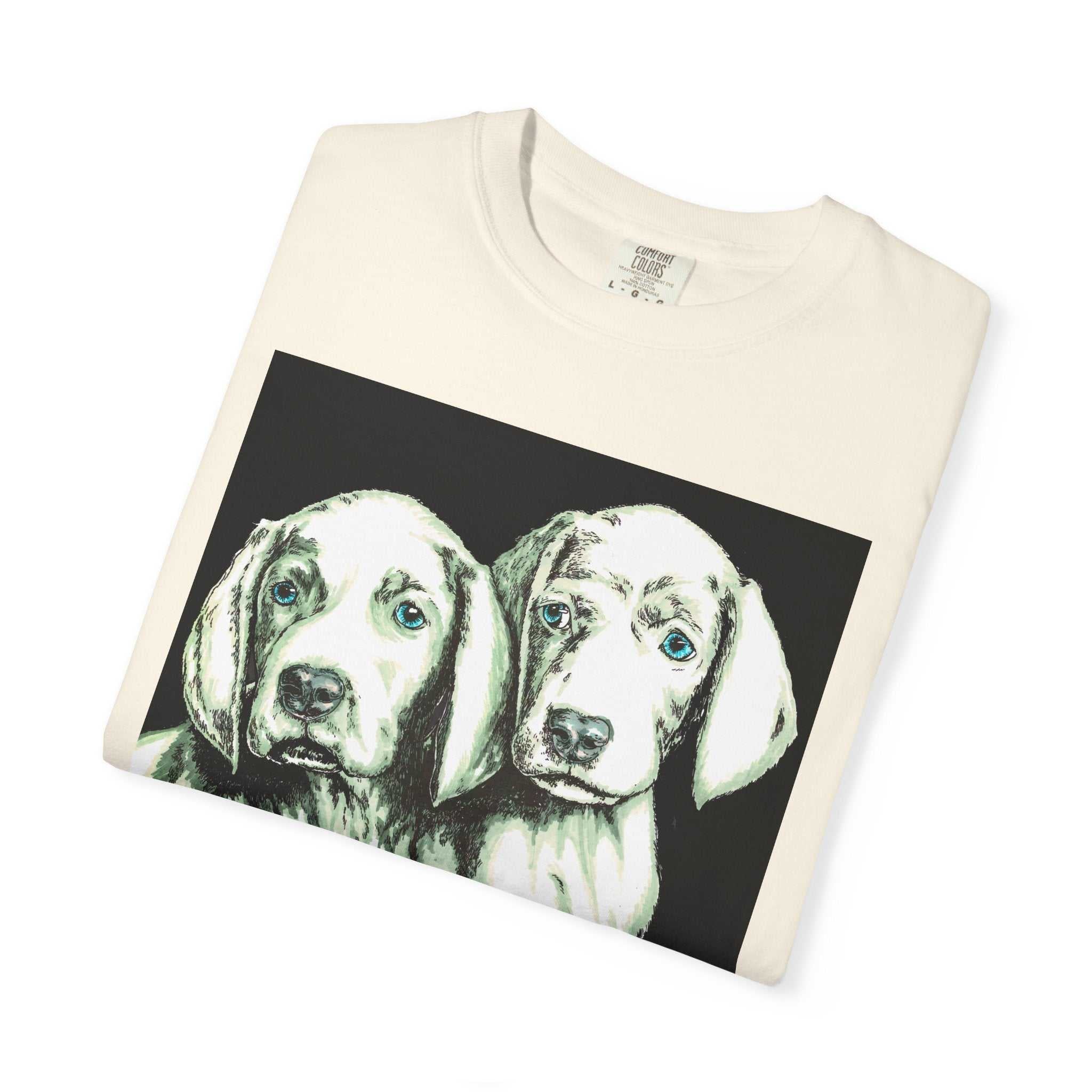 Fall in love with our Puppy Love Unisex Tee featuring the Hand Drawn Original Art. Perfect for dog and pet lovers everywhere!