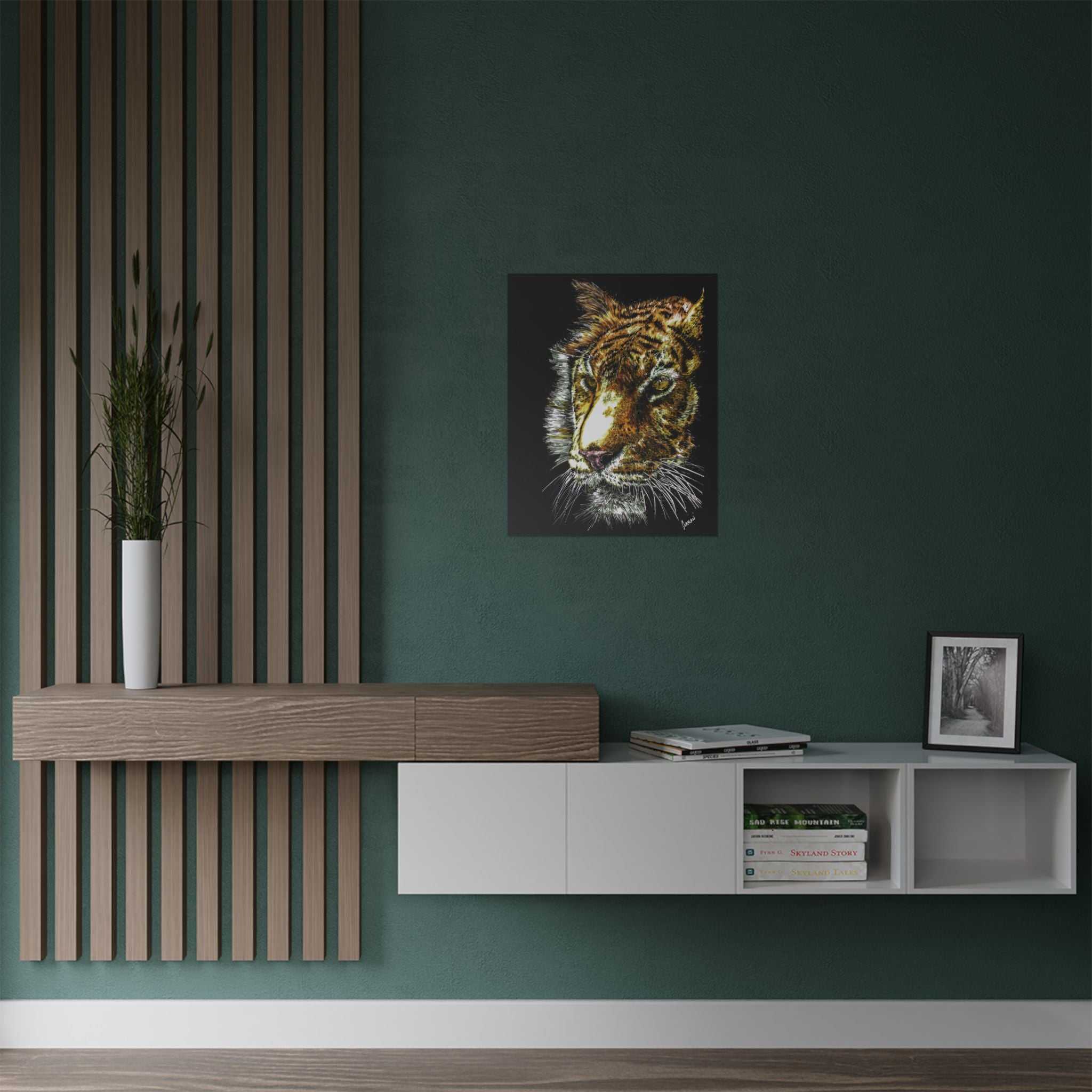 Tiger Satin Poster (300gsm) - Vibrant Wildlife Wall Art