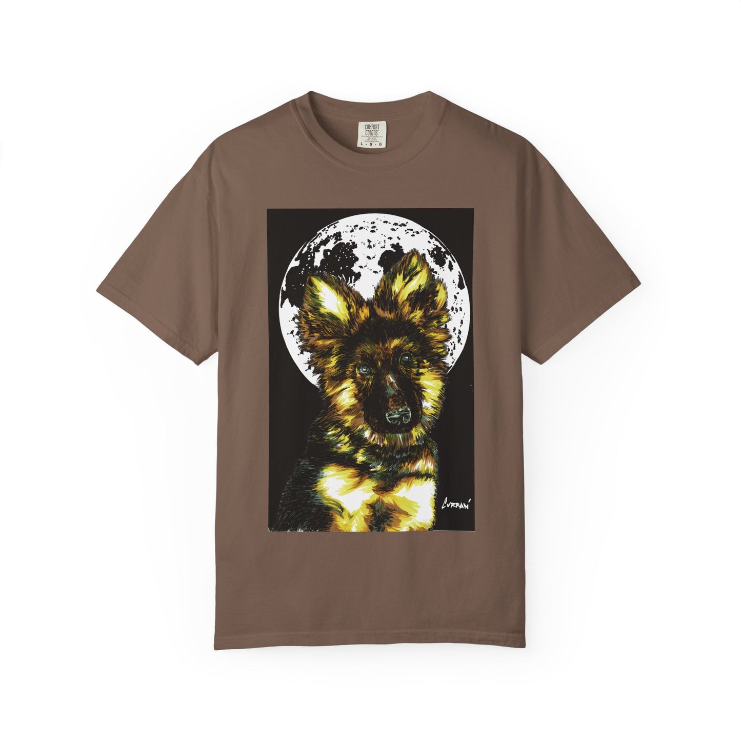 German Sheppard Puppy Unisex T-shirt - Hand Drawn Art